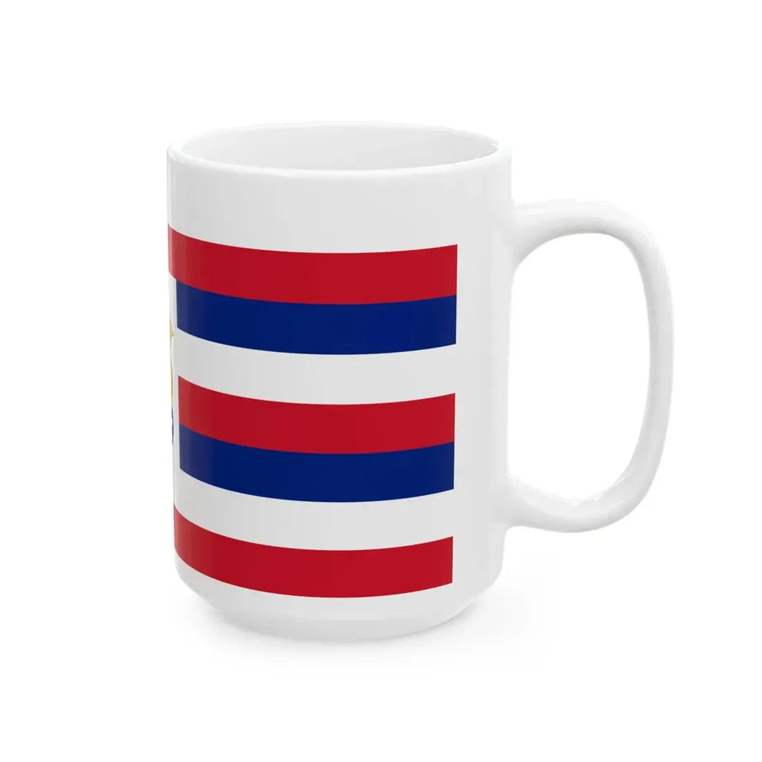 Standard of the King Kalakaua (United States) White Coffee Mug - Go Mug Yourself