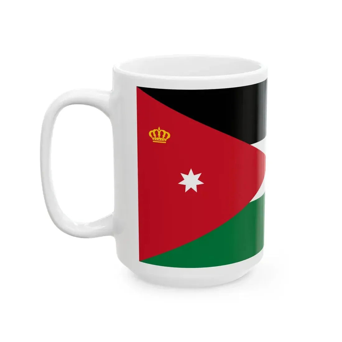 Standard of the King of Jordan (Jordan) White Coffee Mug - Go Mug Yourself
