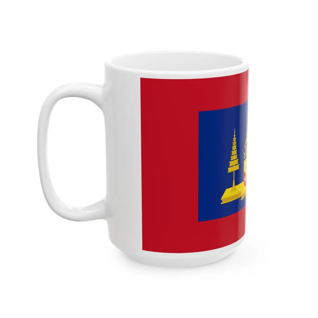 Standard of the King of Siam Rama V 1891-1897 (Cambodia) White Coffee Mug - Go Mug Yourself