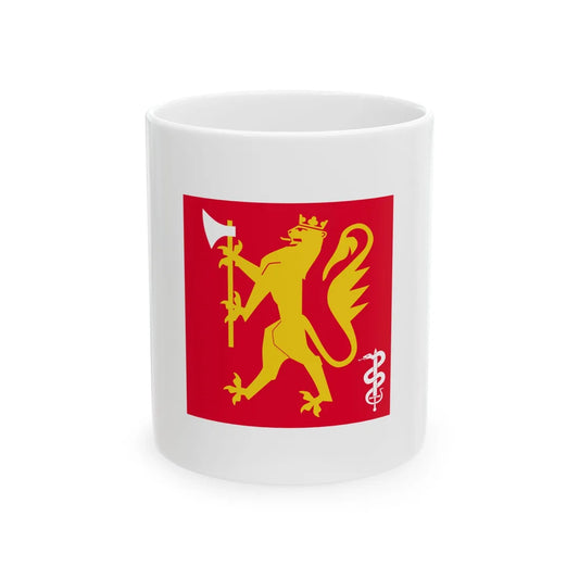 Standard of the Medical Battalion Norway (Norway) White Coffee Mug 11oz - Go Mug Yourself