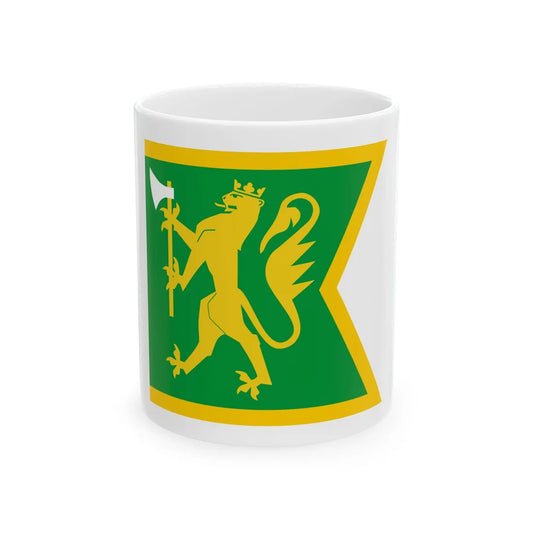 Standard of the Military intelligence Battalion Norway (Norway) White Coffee Mug 11oz - Go Mug Yourself