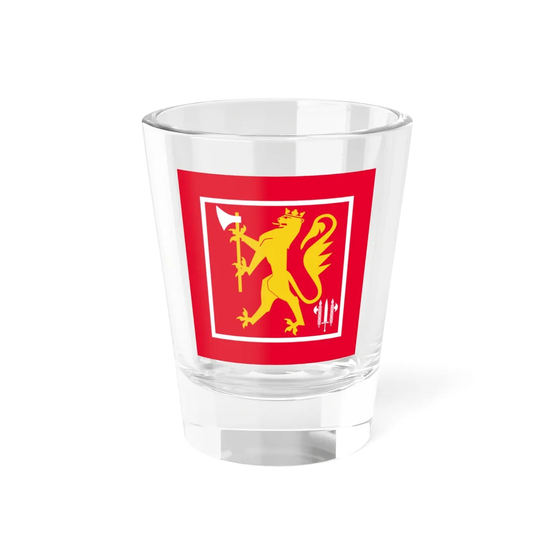 Standard of the Military Police Company Norway (Norway) Shot Glass 1.5oz 1.5oz - Go Mug Yourself