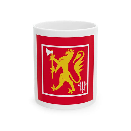 Standard of the Military Police Company Norway (Norway) White Coffee Mug 11oz - Go Mug Yourself