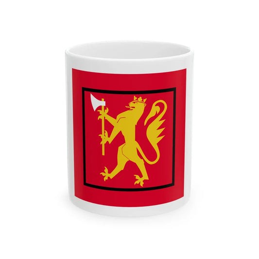Standard of the Military Police Department Norway (Norway) White Coffee Mug 11oz - Go Mug Yourself