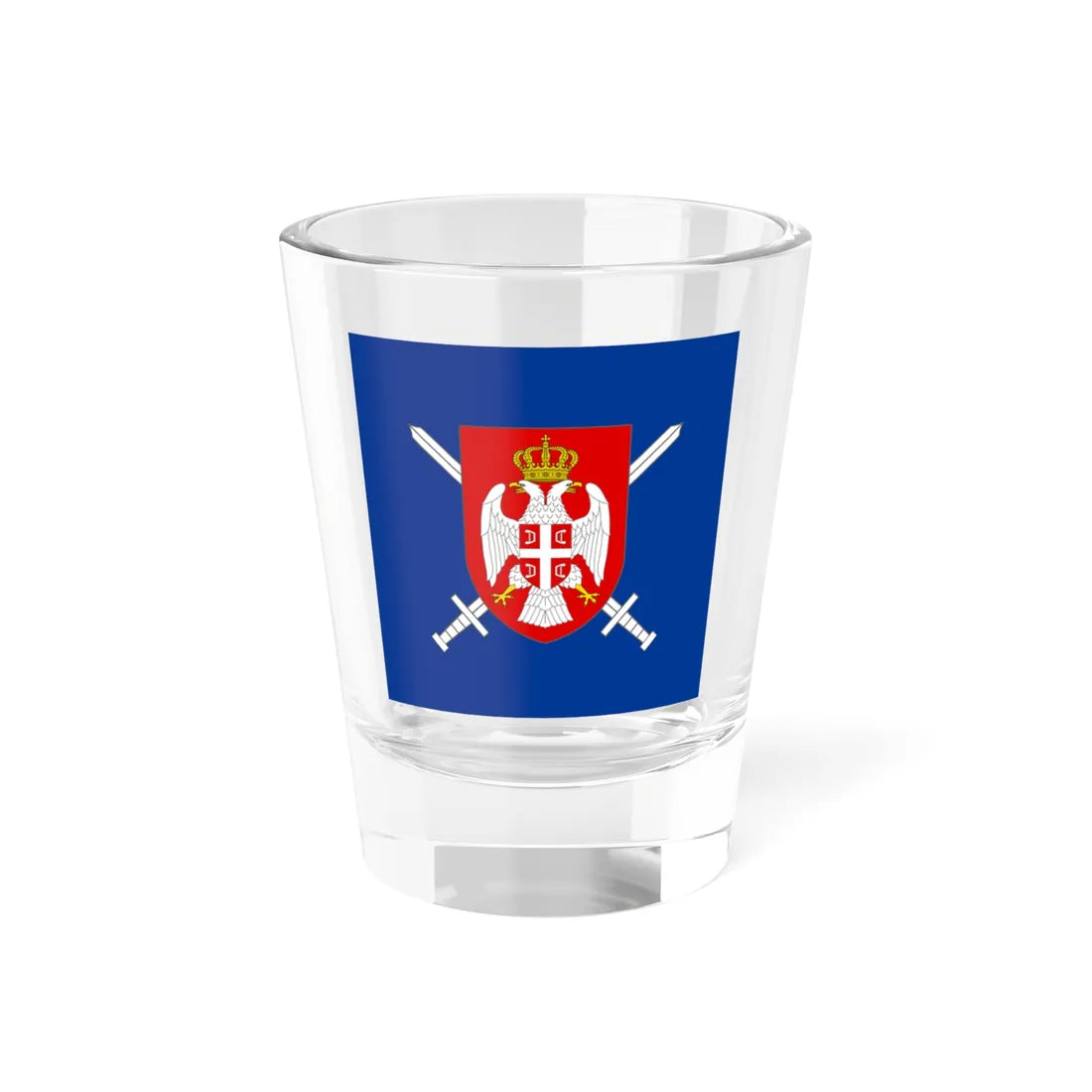 Standard of the Minister of Defence of Republika Srpska 1995-2007 (Bosnia and Herzegovina) Shot Glass 1.5oz 1.5oz - Go Mug Yourself