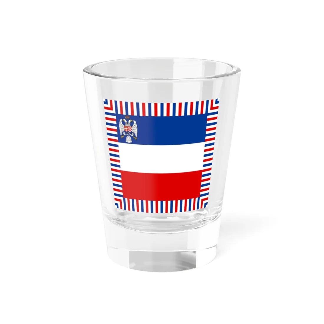 Standard of the Minister of Defence of the Kingdom of Yugoslavia (Yugoslavia) Shot Glass 1.5oz 1.5oz - Go Mug Yourself