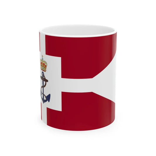 Standard of the Minister of Defense of Denmark (Denmark) White Coffee Mug 11oz - Go Mug Yourself