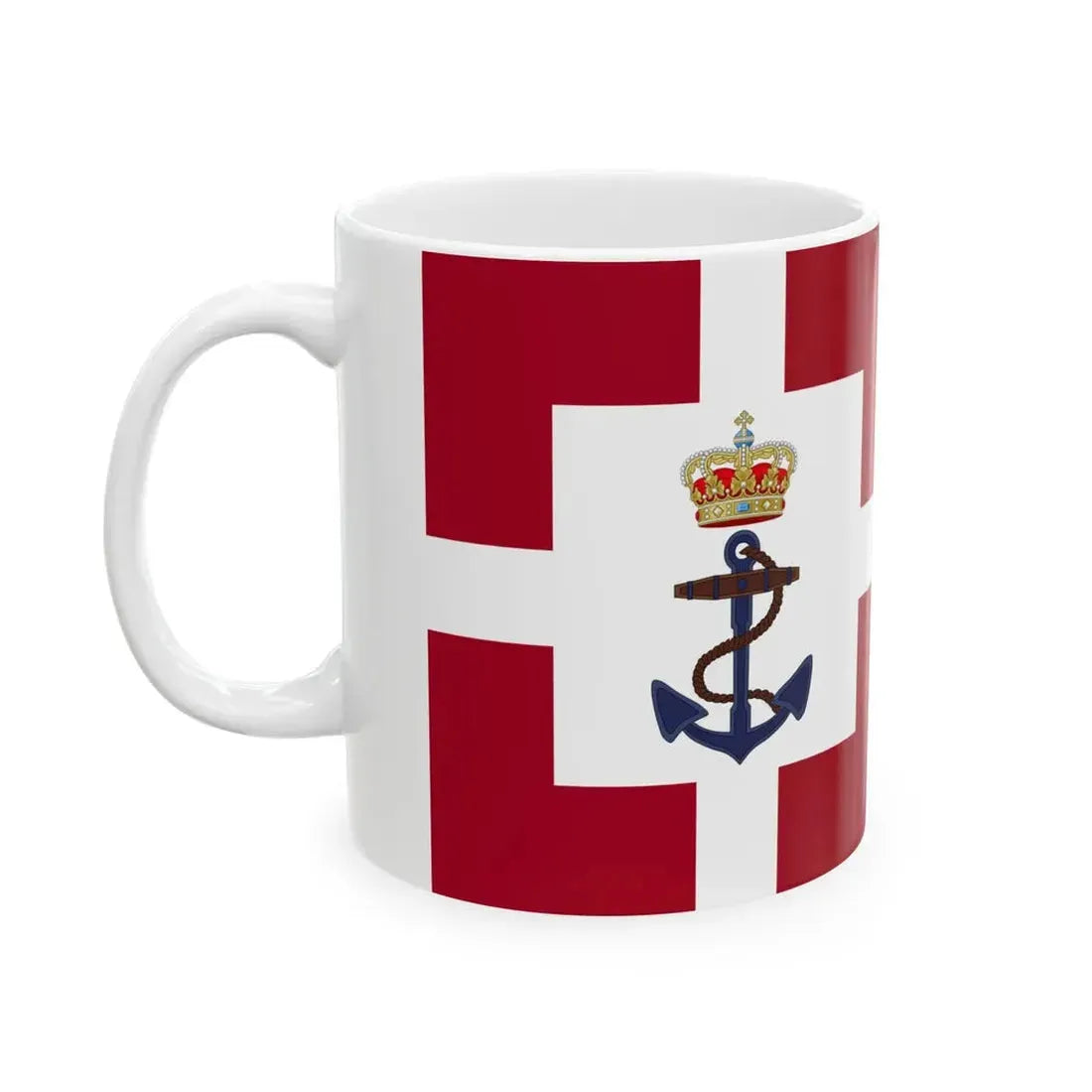 Standard of the Minister of Defense of Denmark (Denmark) White Coffee Mug - Go Mug Yourself