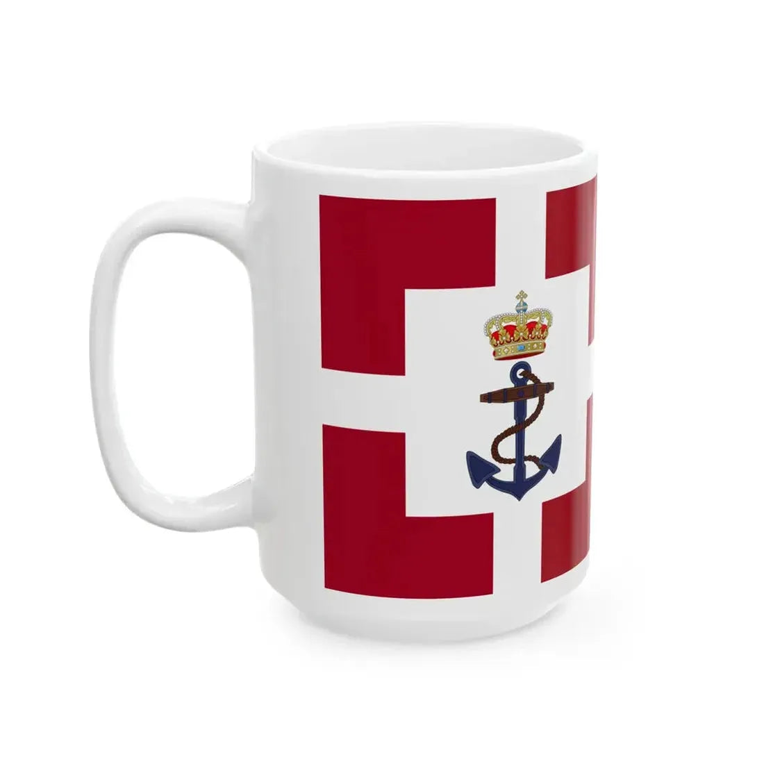 Standard of the Minister of Defense of Denmark (Denmark) White Coffee Mug - Go Mug Yourself