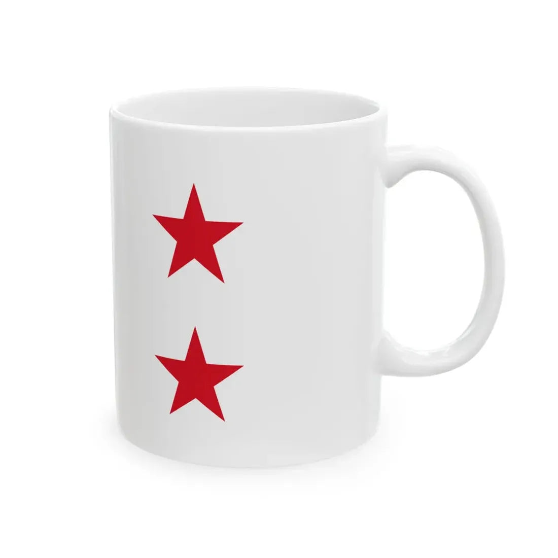 Standard of the Minister of Defense of Romania 1952-1965 (Oman) White Coffee Mug - Go Mug Yourself