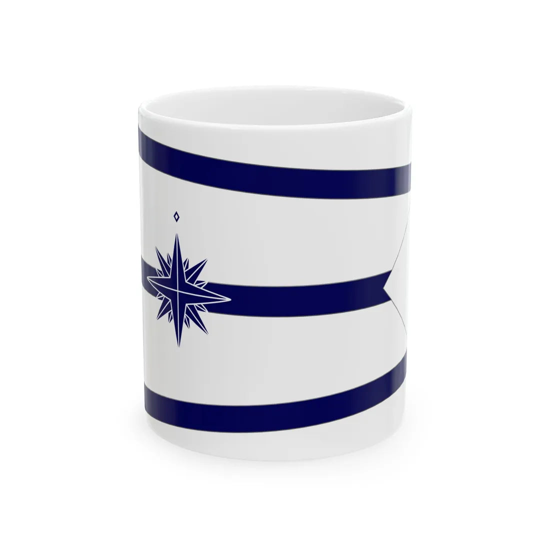 Standard of the Minister of Land Infrastructure Transport and Tourism Japan Coast Guard-bordered (Japan) White Coffee Mug 11oz - Go Mug Yourself