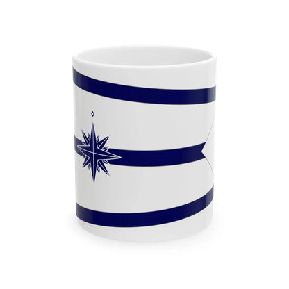Standard of the Minister of Land Infrastructure Transport and Tourism Japan Coast Guard-bordered (Japan) White Coffee Mug 11oz - Go Mug Yourself