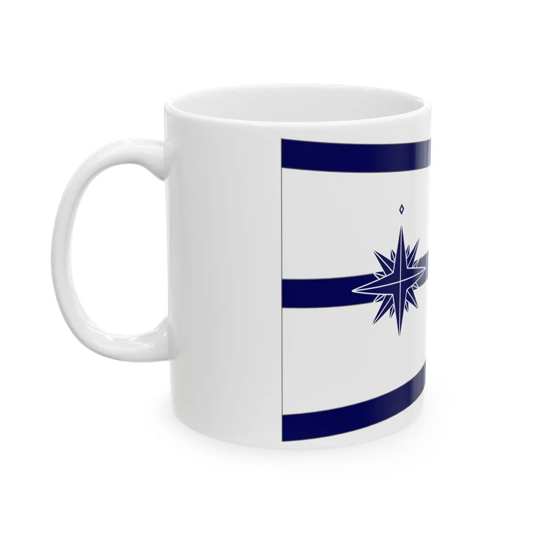 Standard of the Minister of Land Infrastructure Transport and Tourism Japan Coast Guard-bordered (Japan) White Coffee Mug - Go Mug Yourself