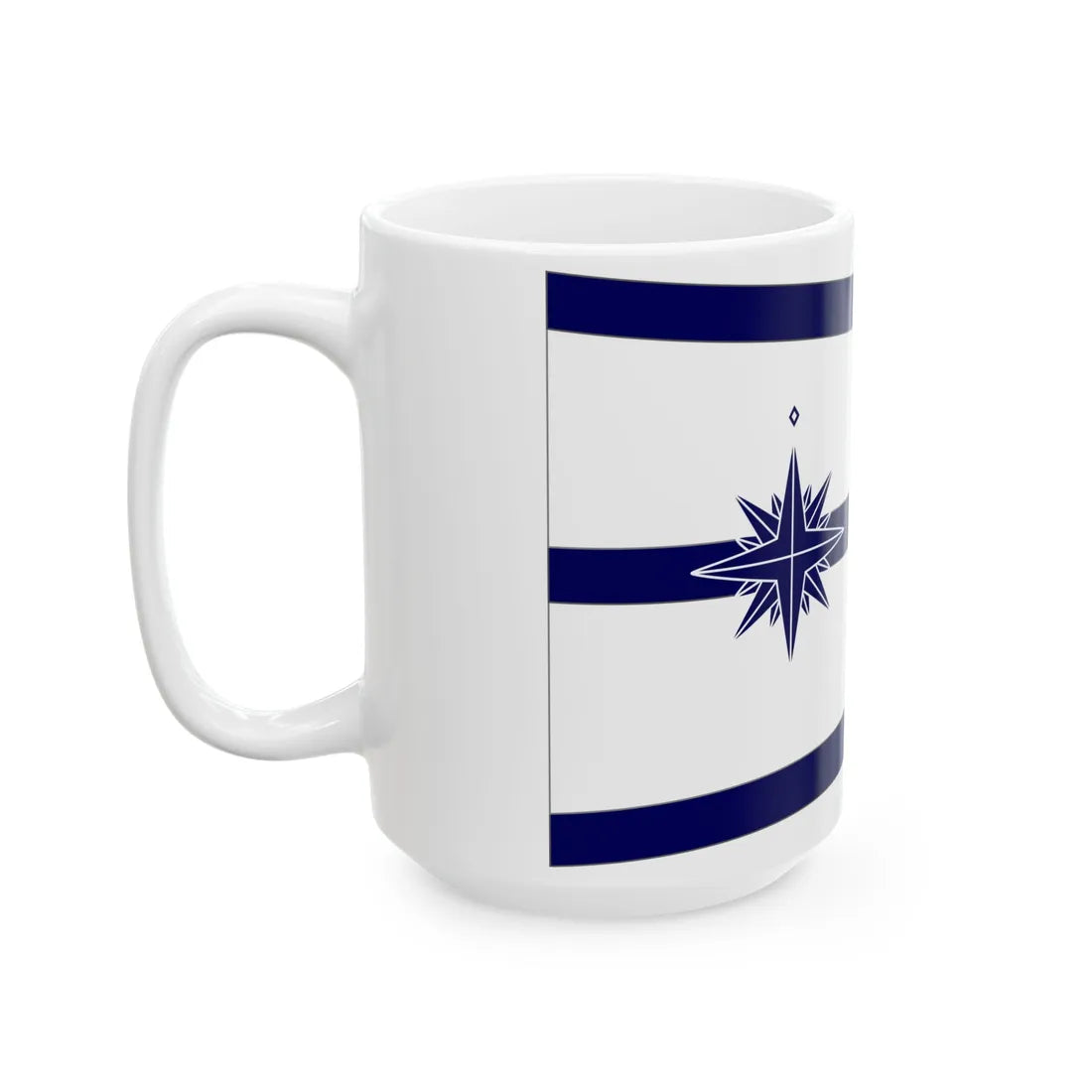 Standard of the Minister of Land Infrastructure Transport and Tourism Japan Coast Guard-bordered (Japan) White Coffee Mug - Go Mug Yourself