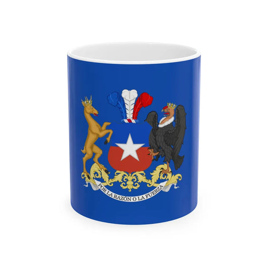 Standard of the Minister of National Defense of Chile (Chile) White Coffee Mug 11oz - Go Mug Yourself