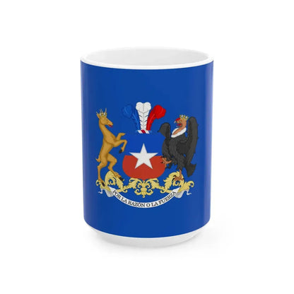 Standard of the Minister of National Defense of Chile (Chile) White Coffee Mug 15oz - Go Mug Yourself