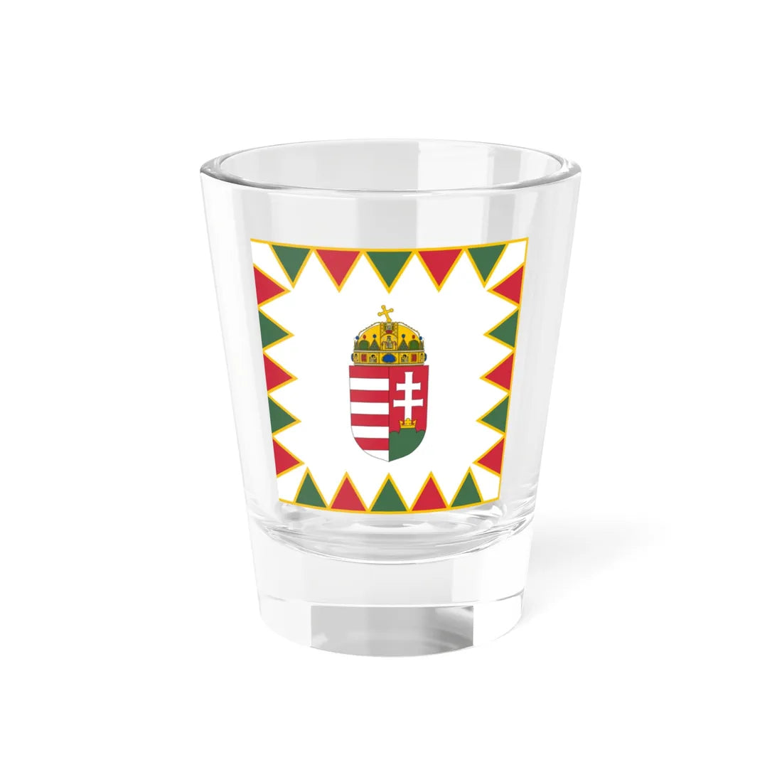 Standard of the National Ceremonial Cavalry Unit Hungary (Hungary) Shot Glass 1.5oz 1.5oz - Go Mug Yourself