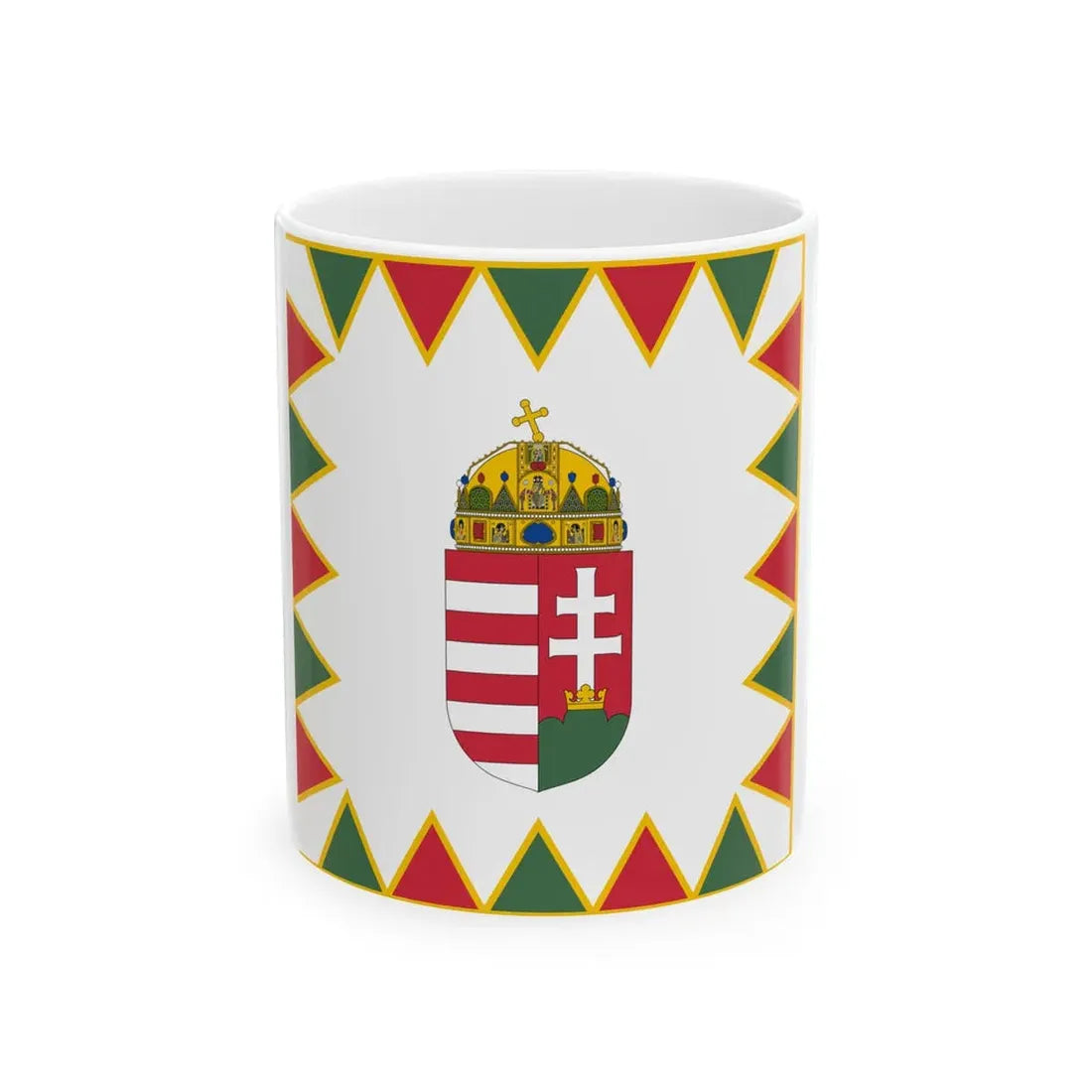 Standard of the National Ceremonial Cavalry Unit Hungary (Hungary) White Coffee Mug 11oz - Go Mug Yourself