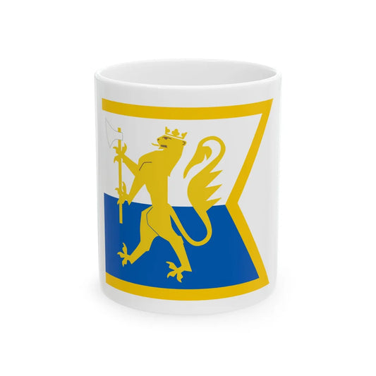 Standard of the Norwegian Armoured Battalion (Norway) White Coffee Mug 11oz - Go Mug Yourself