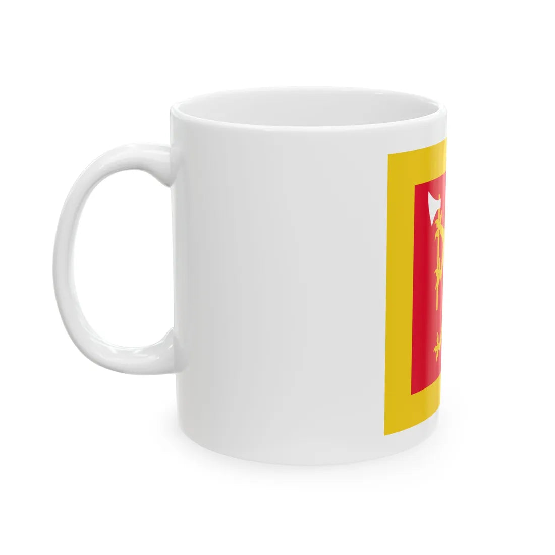 Standard of the Norwegian Army Command School (Norway) White Coffee Mug - Go Mug Yourself