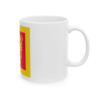 Standard of the Norwegian Army Command School (Norway) White Coffee Mug - Go Mug Yourself