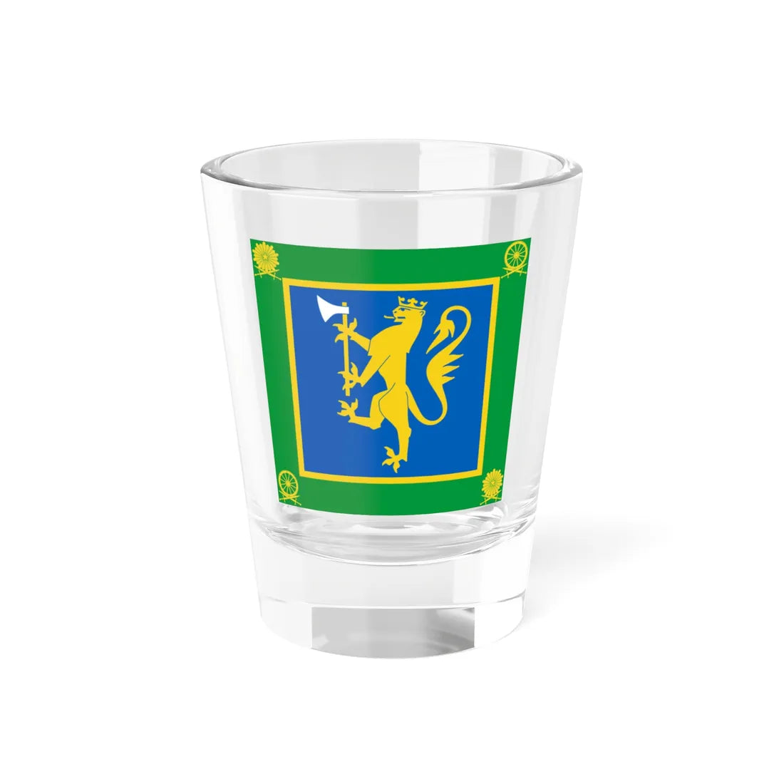 Standard of the Norwegian Army Logistic Regiment (Norway) Shot Glass 1.5oz 1.5oz - Go Mug Yourself