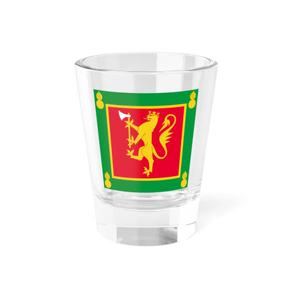 Standard of the Norwegian Artillery Regiment (Norway) Shot Glass 1.5oz 1.5oz - Go Mug Yourself