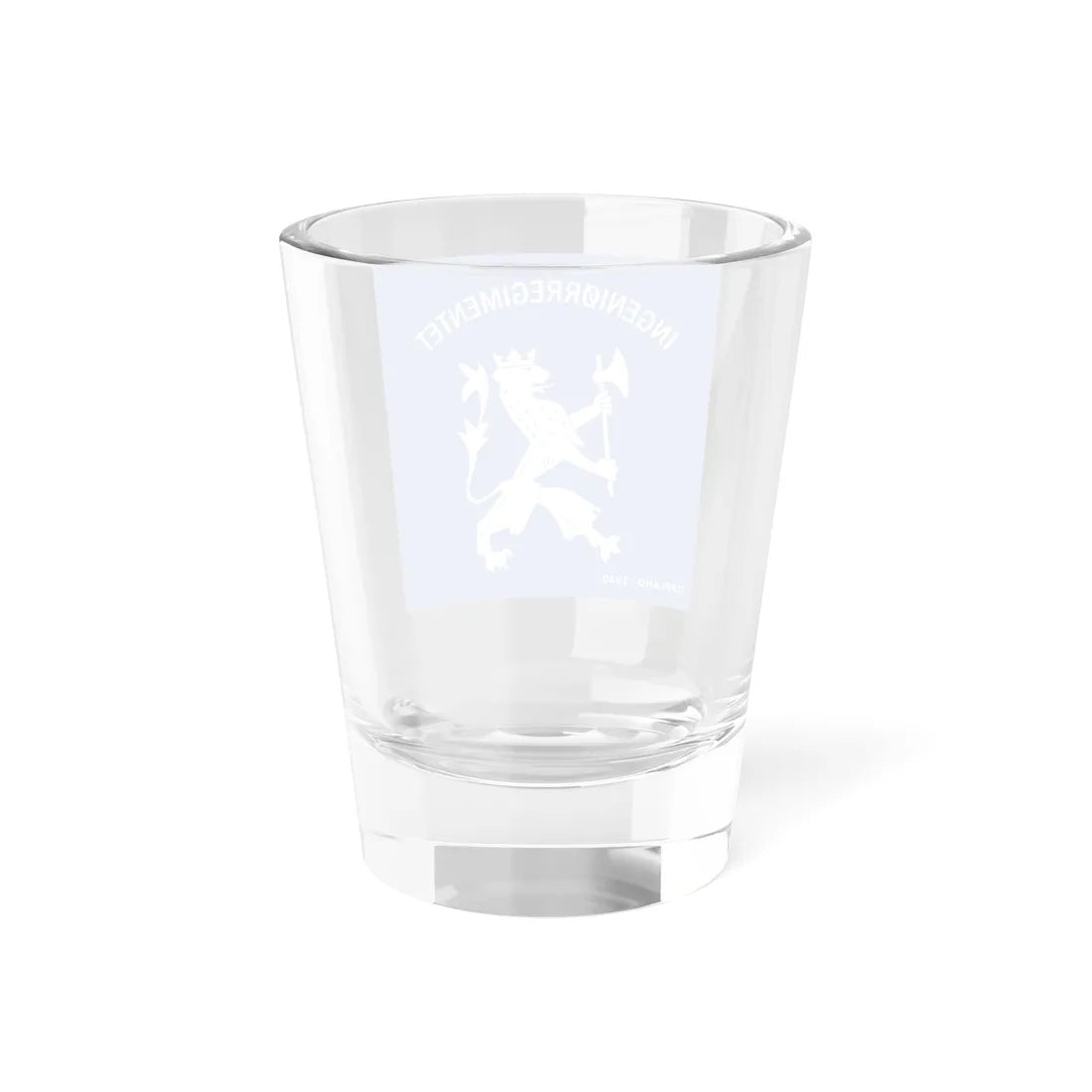 Standard of the Norwegian Engineer Regiment (Norway) Shot Glass 1.5oz - Go Mug Yourself