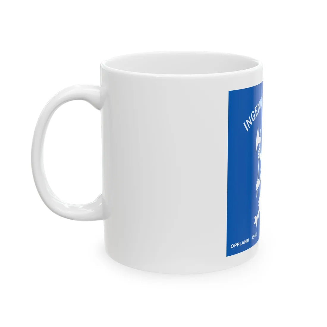 Standard of the Norwegian Engineer Regiment (Norway) White Coffee Mug - Go Mug Yourself