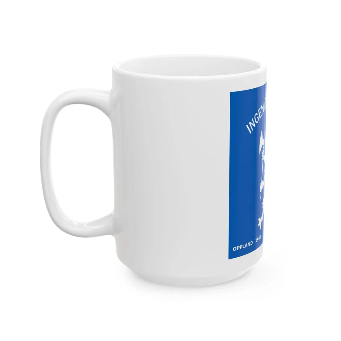 Standard of the Norwegian Engineer Regiment (Norway) White Coffee Mug - Go Mug Yourself