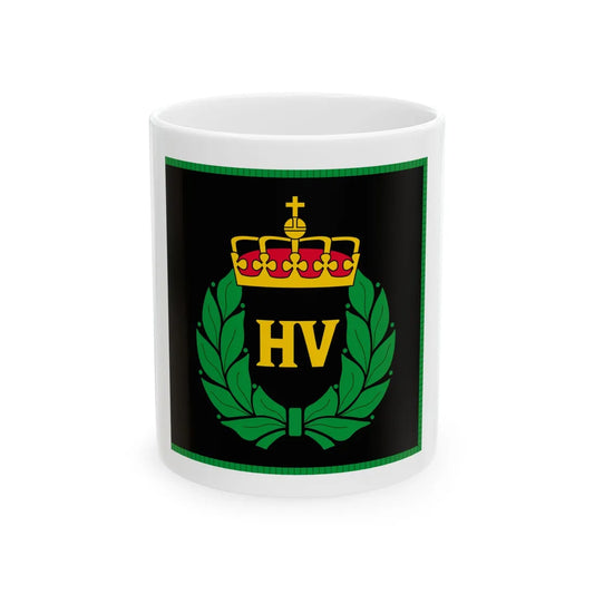 Standard of the Norwegian Home Guard (Norway) White Coffee Mug 11oz - Go Mug Yourself
