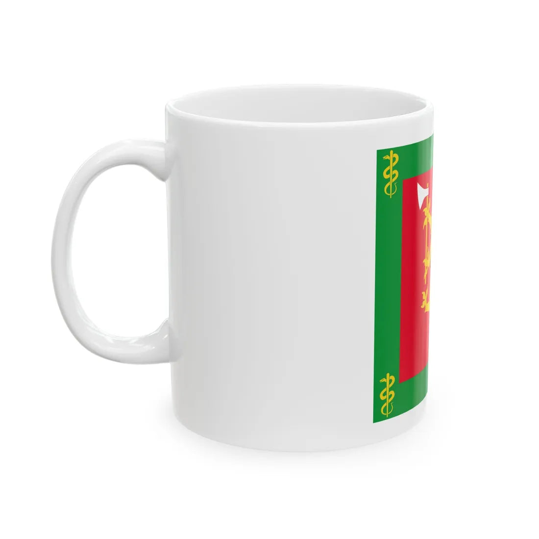 Standard of the Norwegian Medical Regiment (Norway) White Coffee Mug - Go Mug Yourself