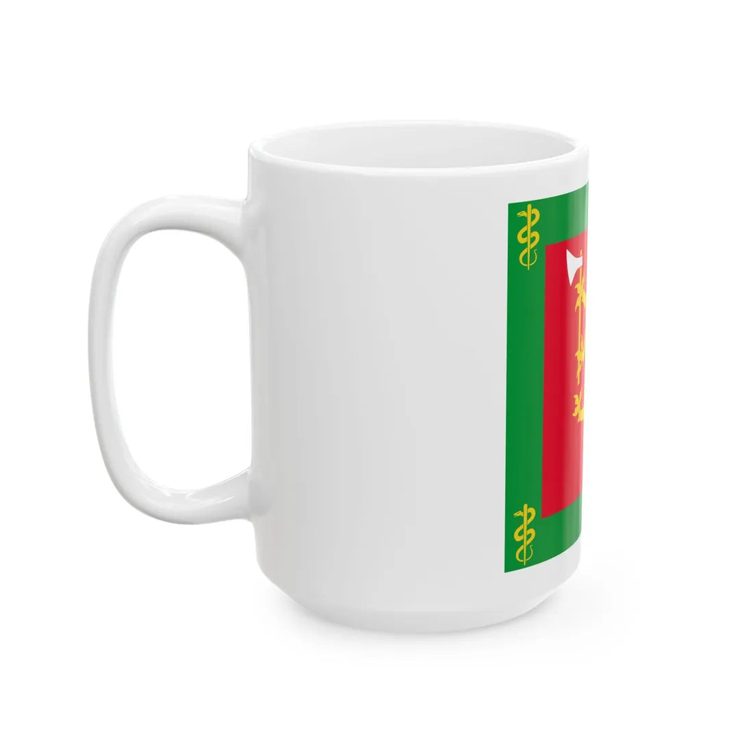 Standard of the Norwegian Medical Regiment (Norway) White Coffee Mug - Go Mug Yourself