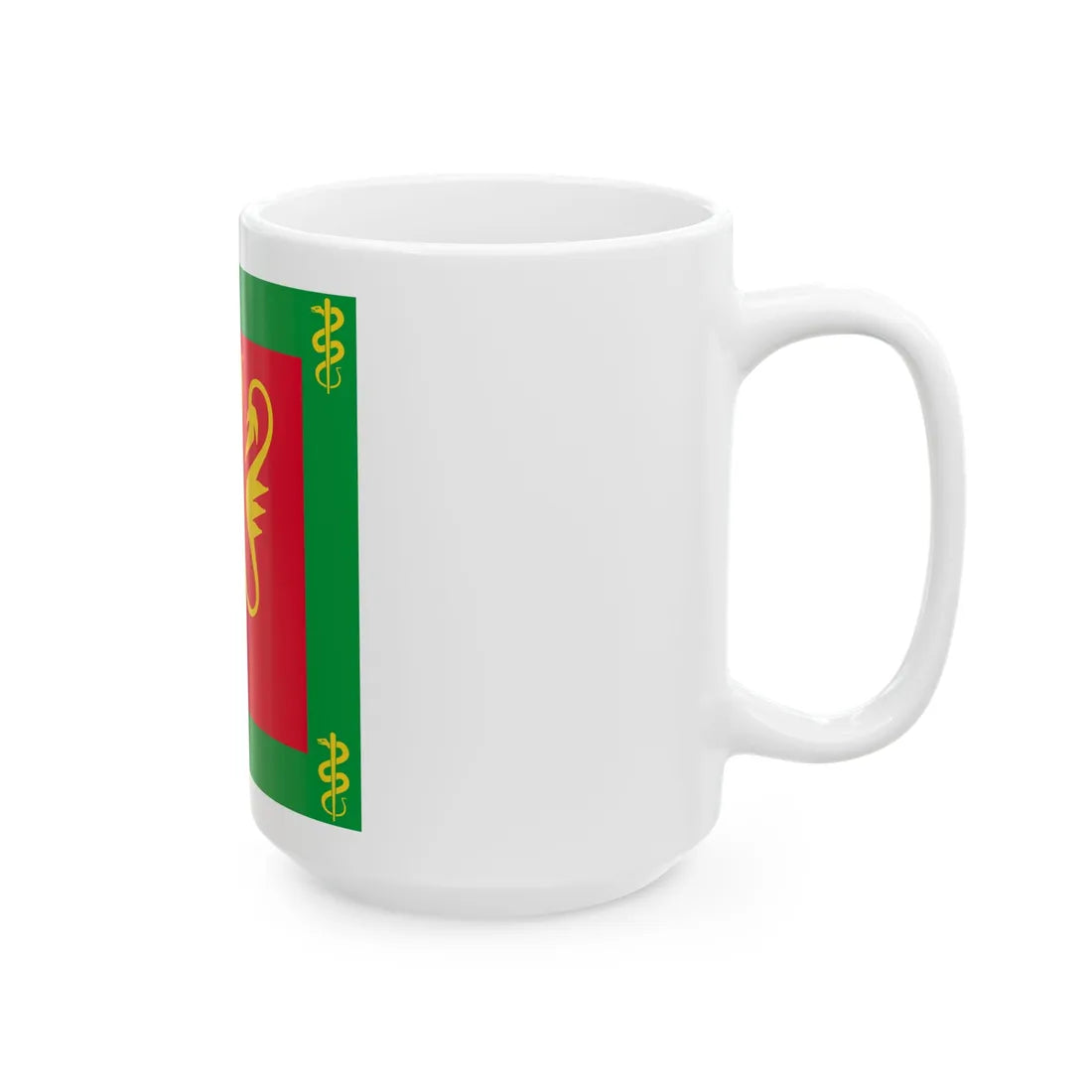 Standard of the Norwegian Medical Regiment (Norway) White Coffee Mug - Go Mug Yourself