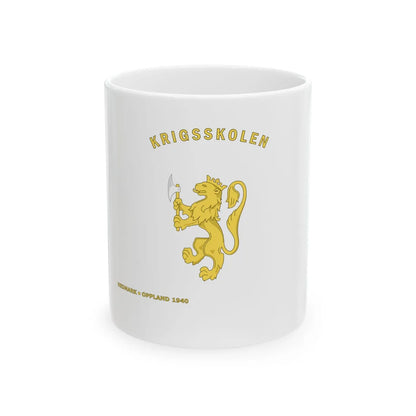 Standard of the Norwegian Military Academy 1914-1957 (Norway) White Coffee Mug 11oz - Go Mug Yourself