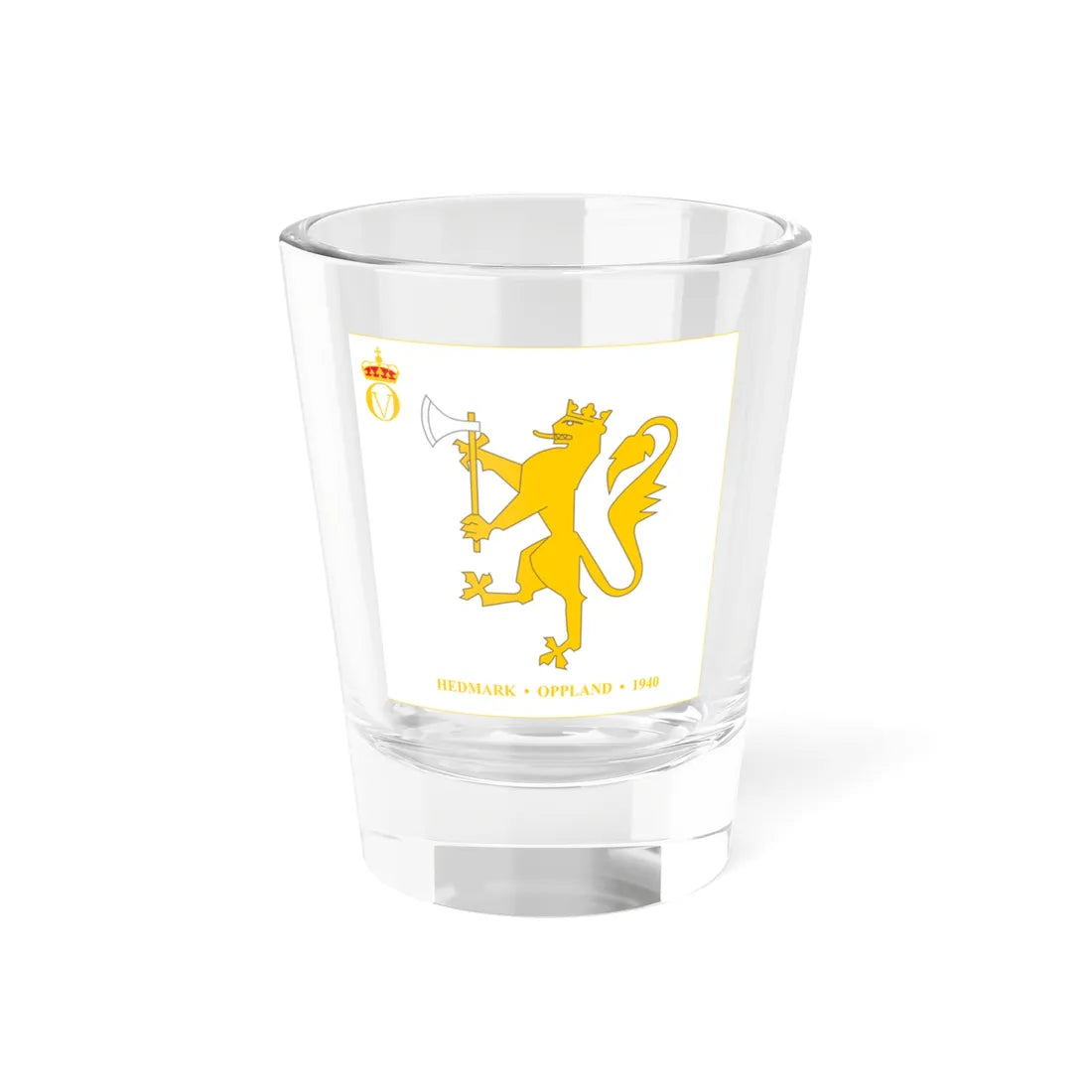 Standard of the Norwegian Military Academy 1957-1991 (Norway) Shot Glass 1.5oz 1.5oz - Go Mug Yourself