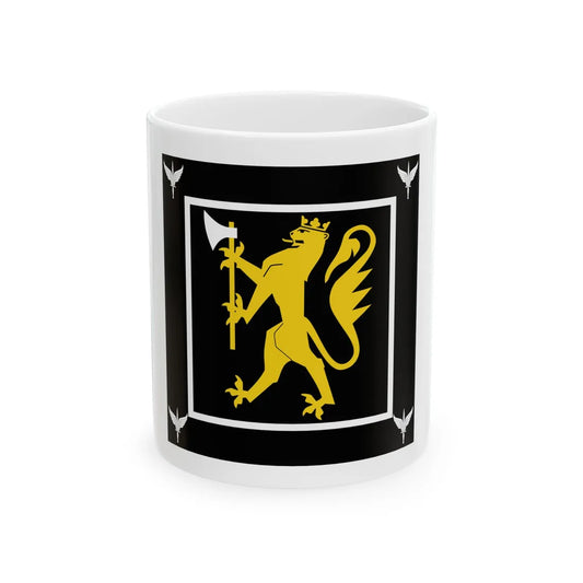 Standard of the Norwegian Special Operations Commando (Norway) White Coffee Mug 11oz - Go Mug Yourself