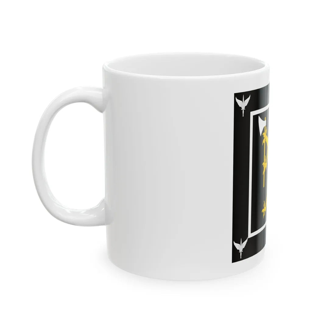 Standard of the Norwegian Special Operations Commando (Norway) White Coffee Mug - Go Mug Yourself