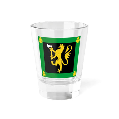 Standard of the Norwegian Weapons Technical Regiment (Norway) Shot Glass 1.5oz 1.5oz - Go Mug Yourself