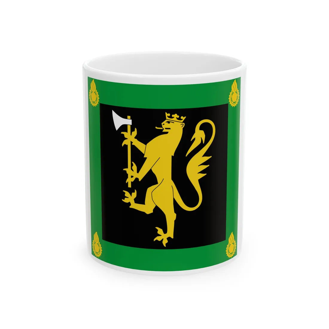 Standard of the Norwegian Weapons Technical Regiment (Norway) White Coffee Mug 11oz - Go Mug Yourself