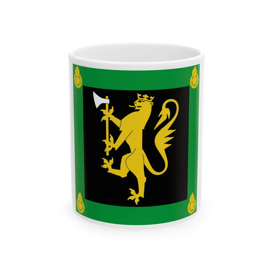 Standard of the Norwegian Weapons Technical Regiment (Norway) White Coffee Mug 11oz - Go Mug Yourself