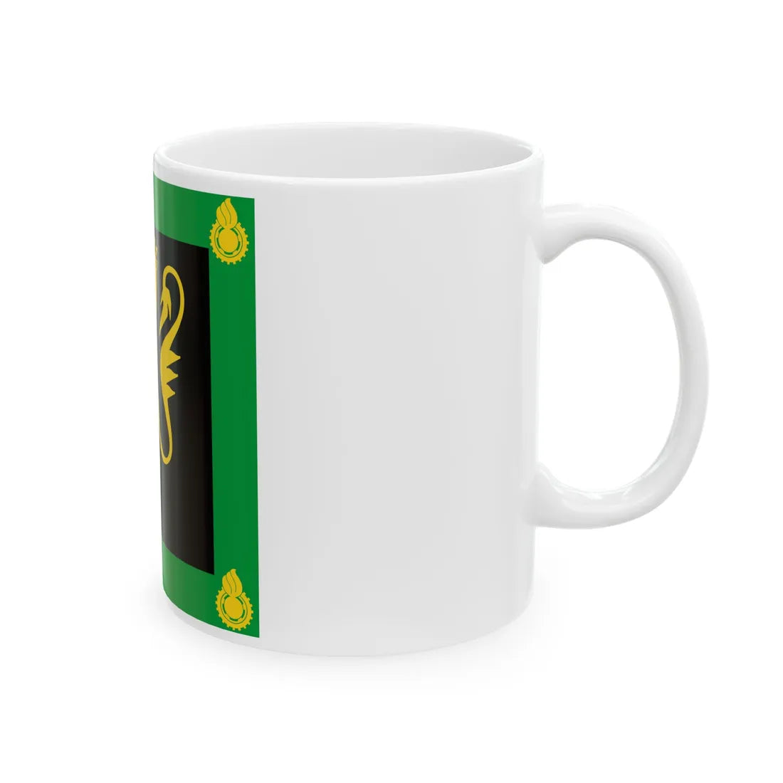 Standard of the Norwegian Weapons Technical Regiment (Norway) White Coffee Mug - Go Mug Yourself
