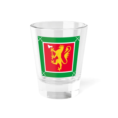 Standard of the Oppland Regiment (Norway) Shot Glass 1.5oz 1.5oz - Go Mug Yourself