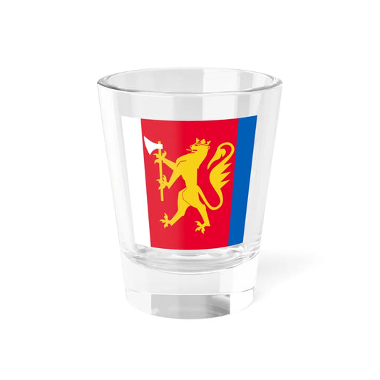 Standard of the Opplandske Home Guard District 05 (Norway) Shot Glass 1.5oz 1.5oz - Go Mug Yourself