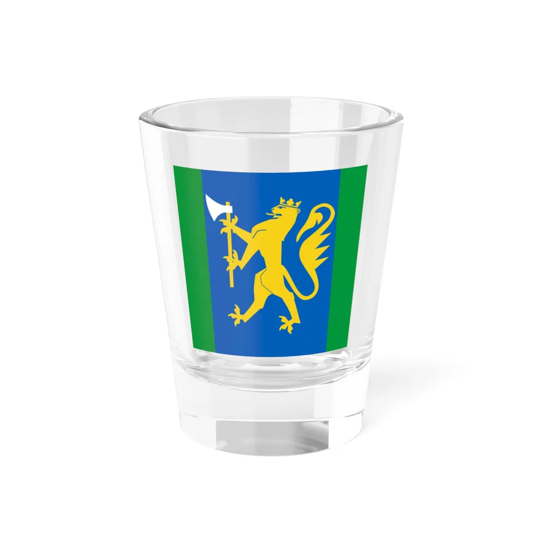 Standard of the Oslofjord Home Guard District 01 (Norway) Shot Glass 1.5oz 1.5oz - Go Mug Yourself