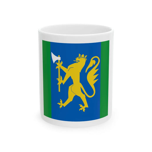 Standard of the Oslofjord Home Guard District 01 (Norway) White Coffee Mug 11oz - Go Mug Yourself