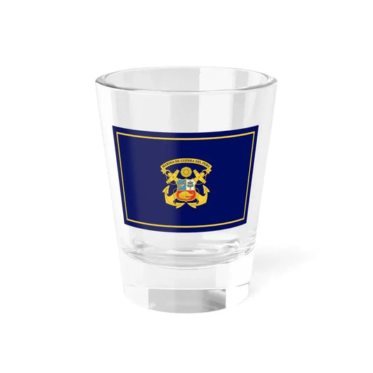 Standard of the Peruvian Navy (Peru) Shot Glass 1.5oz 1.5oz - Go Mug Yourself