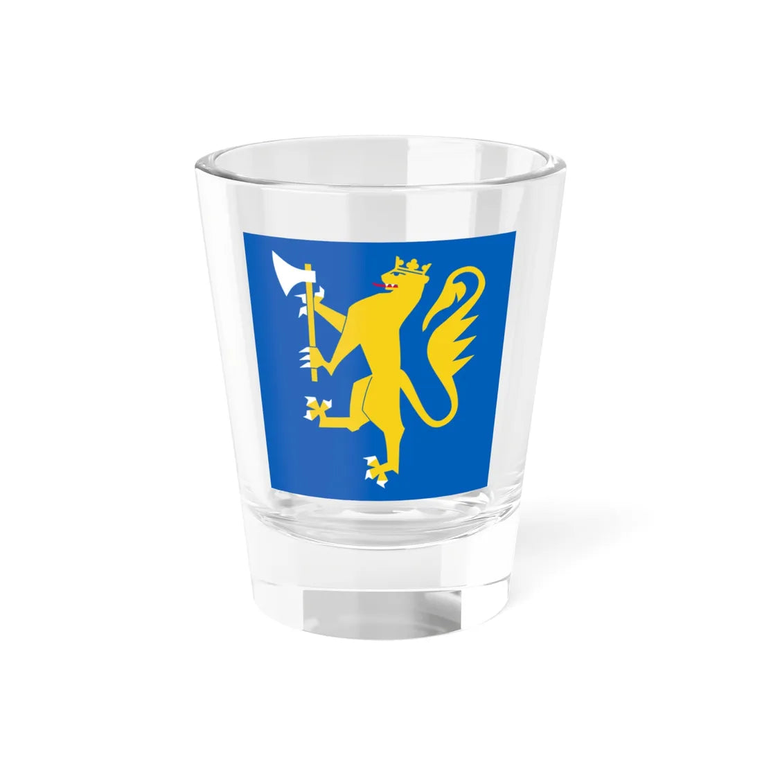 Standard of the Porsanger Battalion (Norway) Shot Glass 1.5oz 1.5oz - Go Mug Yourself