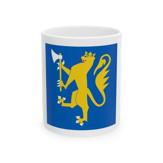 Standard of the Porsanger Battalion (Norway) White Coffee Mug 11oz - Go Mug Yourself
