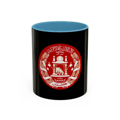 Standard of the President of Afghanistan 2004 to 2013 - Accent Coffee Mug 11oz Light Blue - Go Mug Yourself